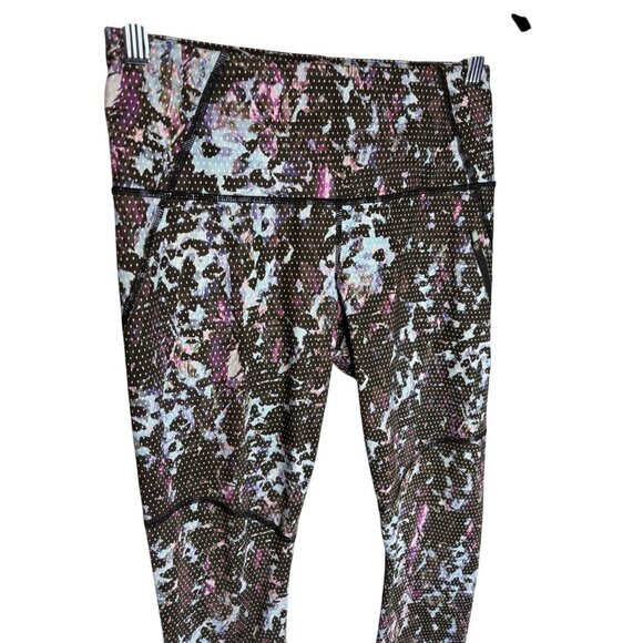 Lululemon All Sport Crop Floral Sport Blue Multicolor Leggings-sz 6 - Picture 8 of 8